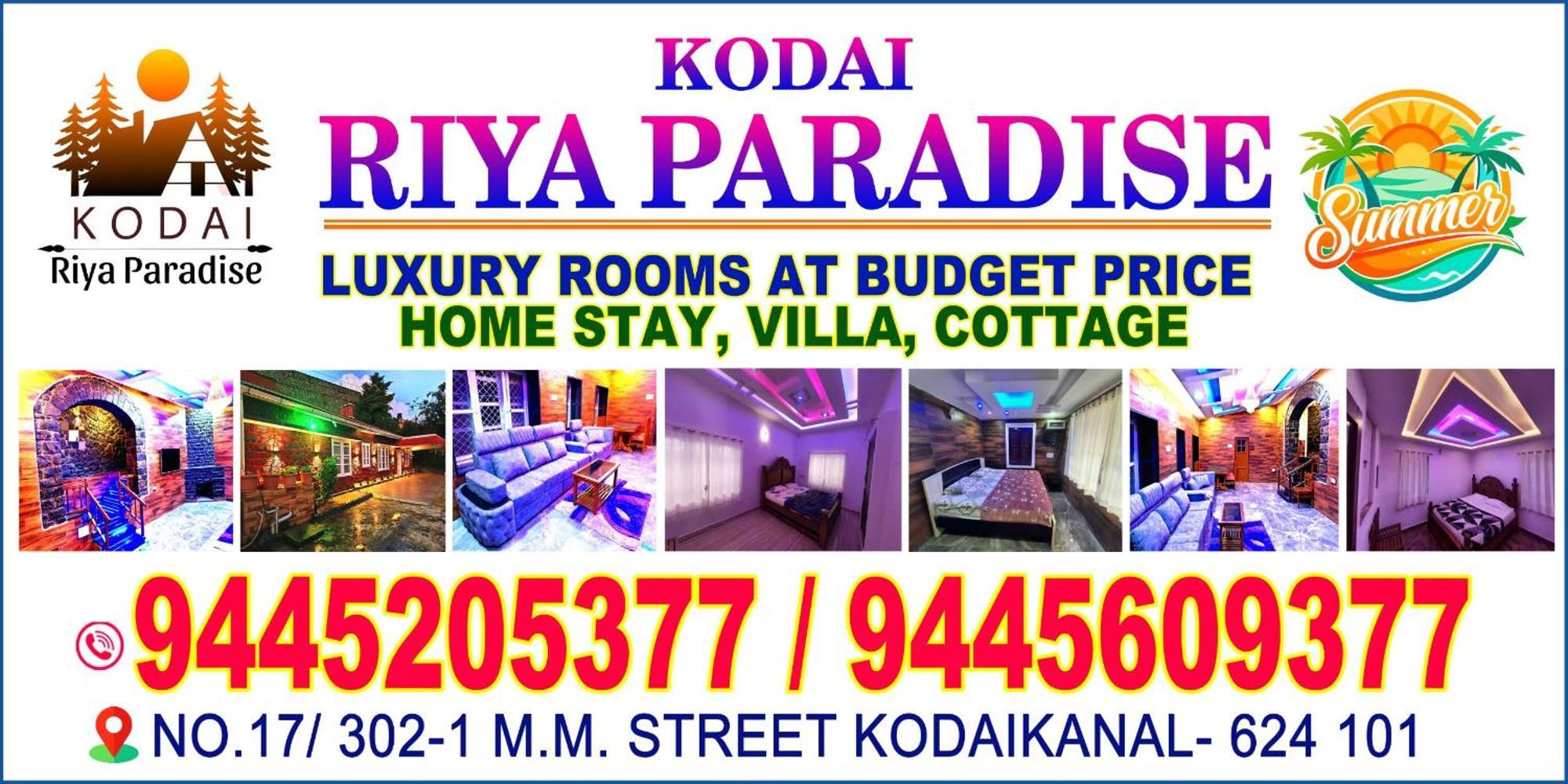 Villa Kodai Riya Paradise Kodaikanal